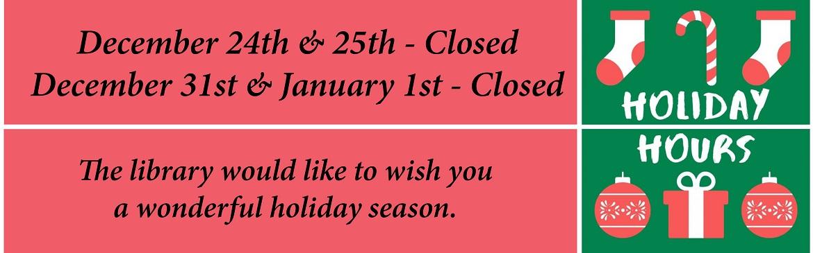 Christmas and New Year Closings 2024